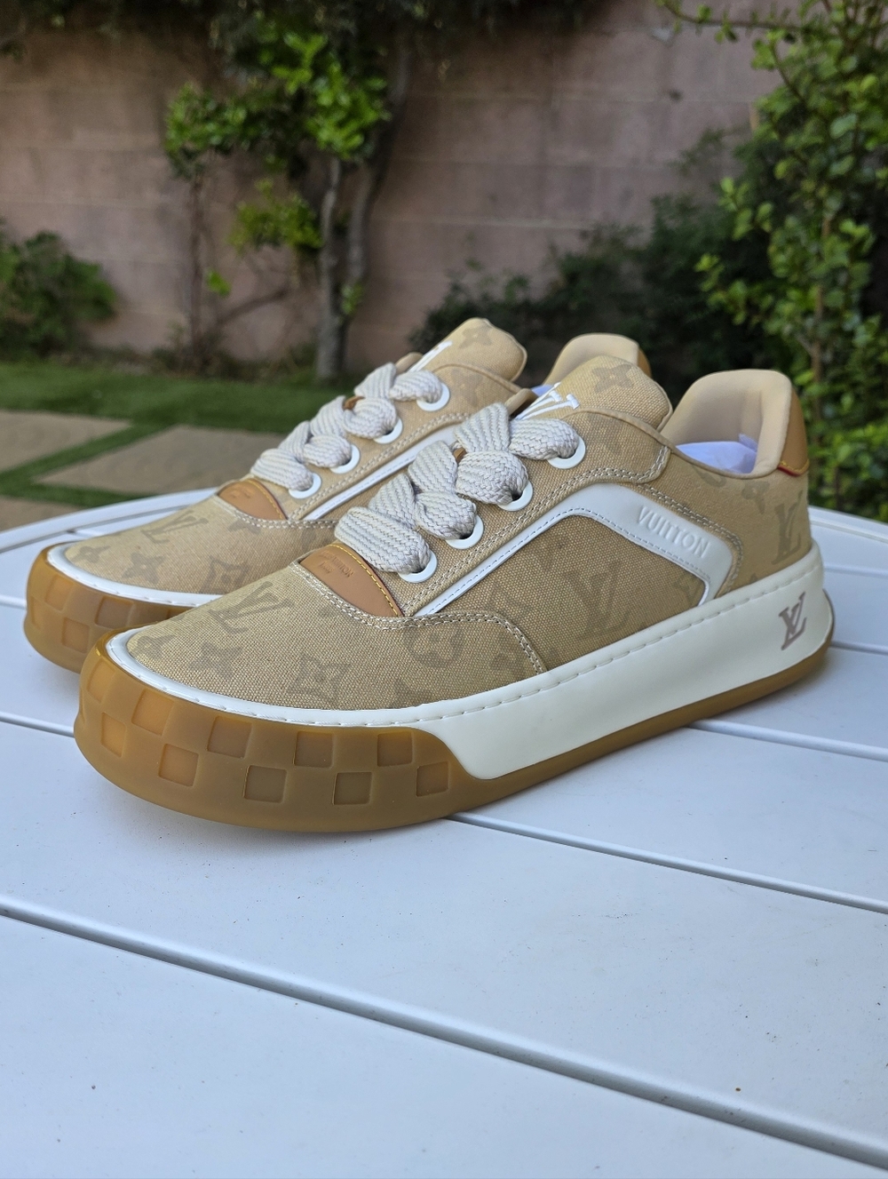 LV Louis Vuitton Tited Sneakers Shoes Size Mens US 12(EU 45) Brand New With Box